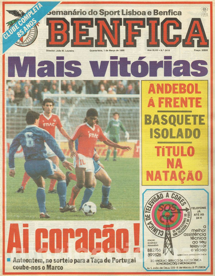 jornal o benfica 2419 1989-03-01